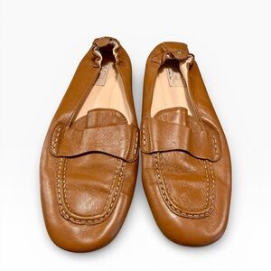 AGL Tan Women’s Leather Loafers
